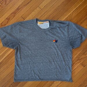 Aviator Nation Heather Gray Tee with Logo